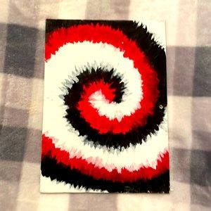 Trippy tye dye painting